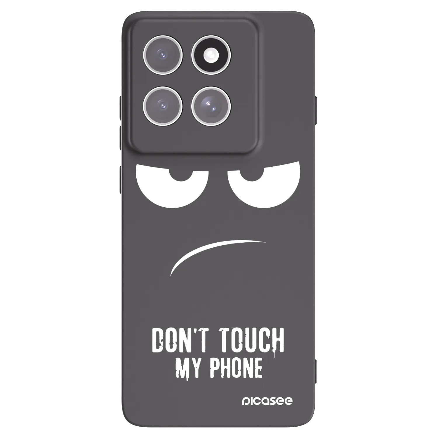 Picasee Motorola Edge 60 Fusion Hülle - Schwarzes Silikon - Don't Touch My Phone