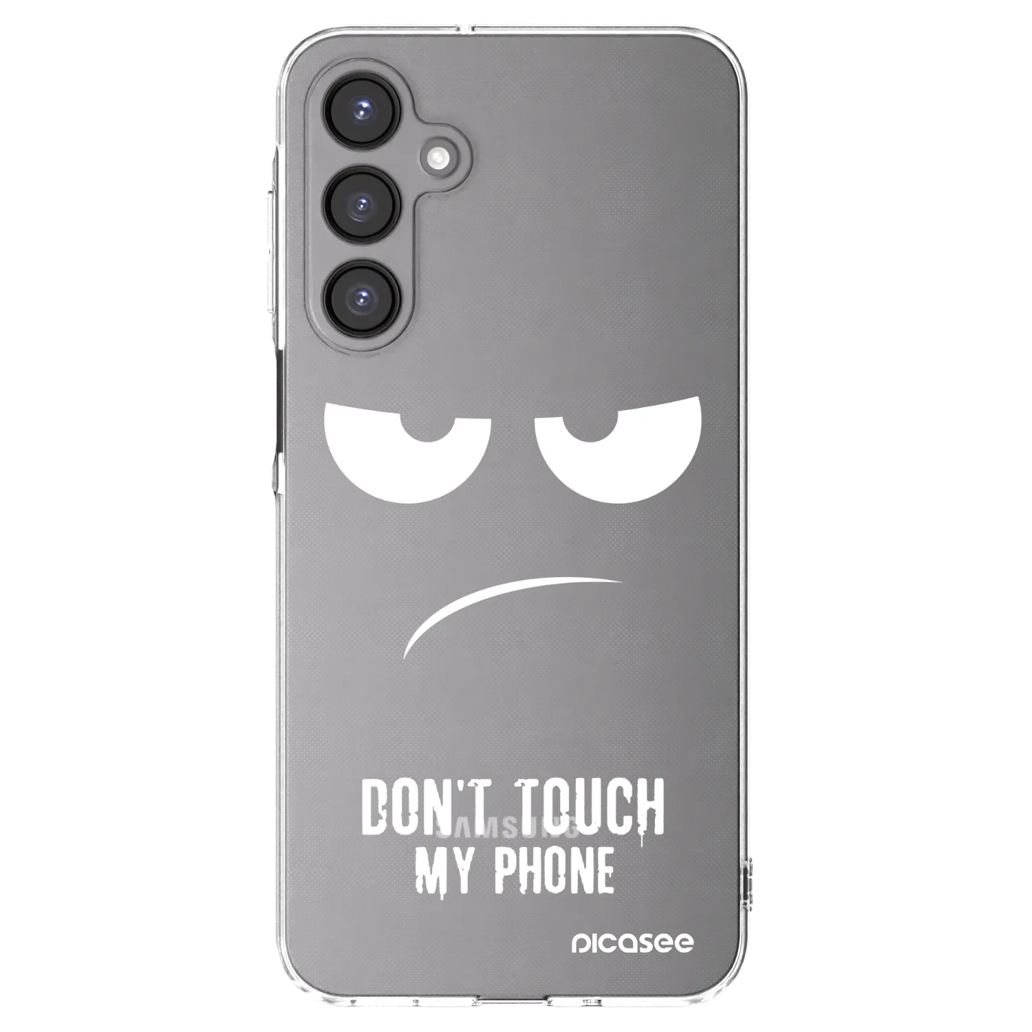 Picasee Samsung Galaxy A16 4G Hülle - Transparentes Silikon - Don't Touch My Phone