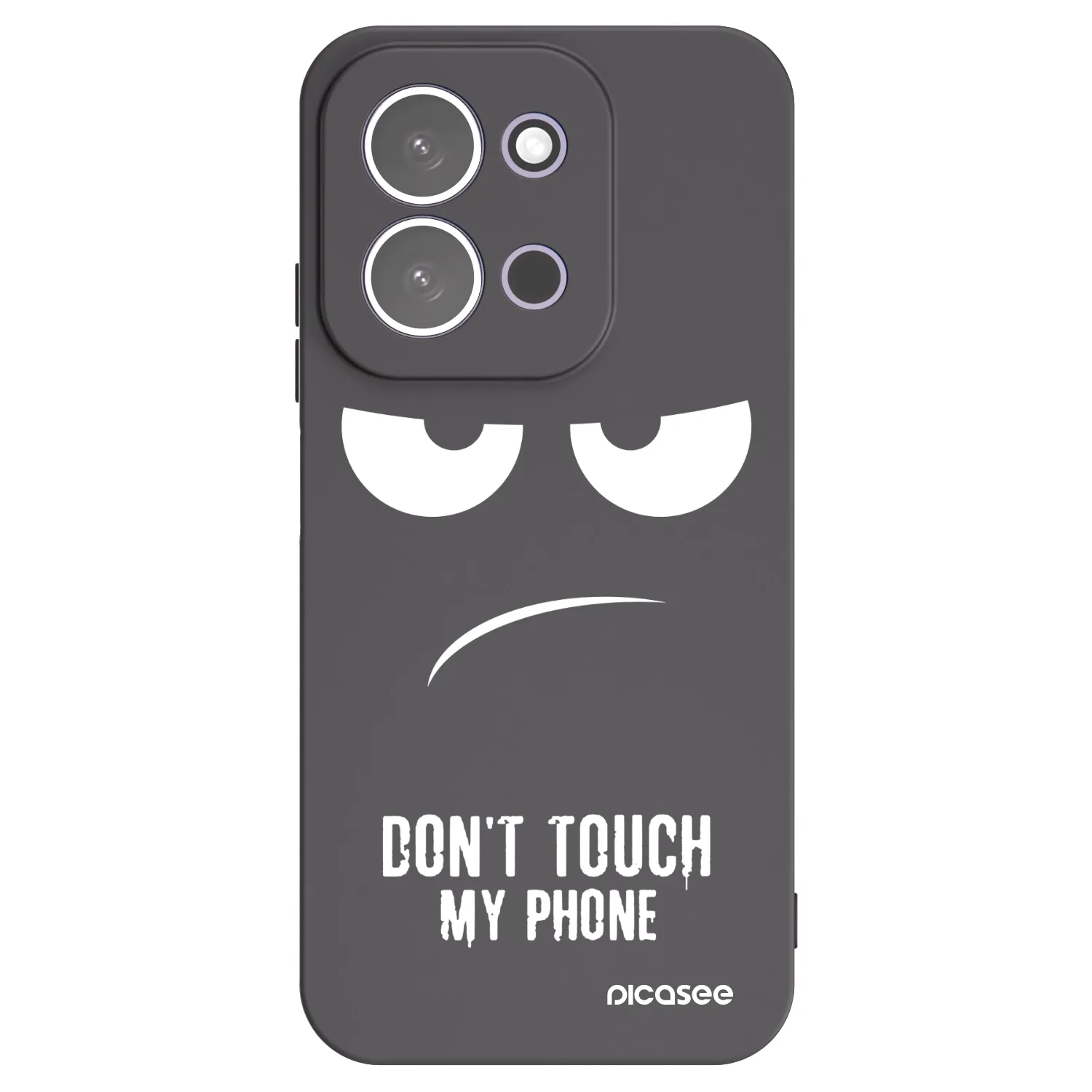 Picasee Xiaomi Redmi 15C 5G Hülle - Schwarzes Silikon - Don't Touch My Phone