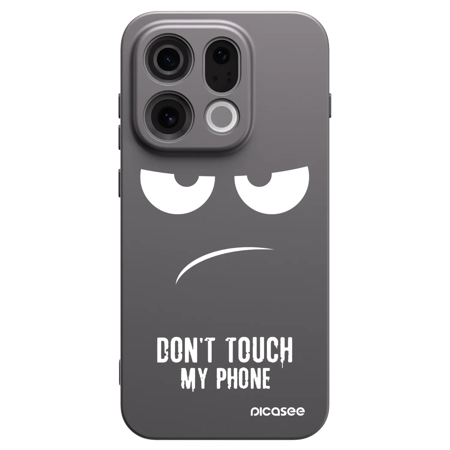 Picasee OPPO Find X9 Hülle - Schwarzes Silikon - Don't Touch My Phone