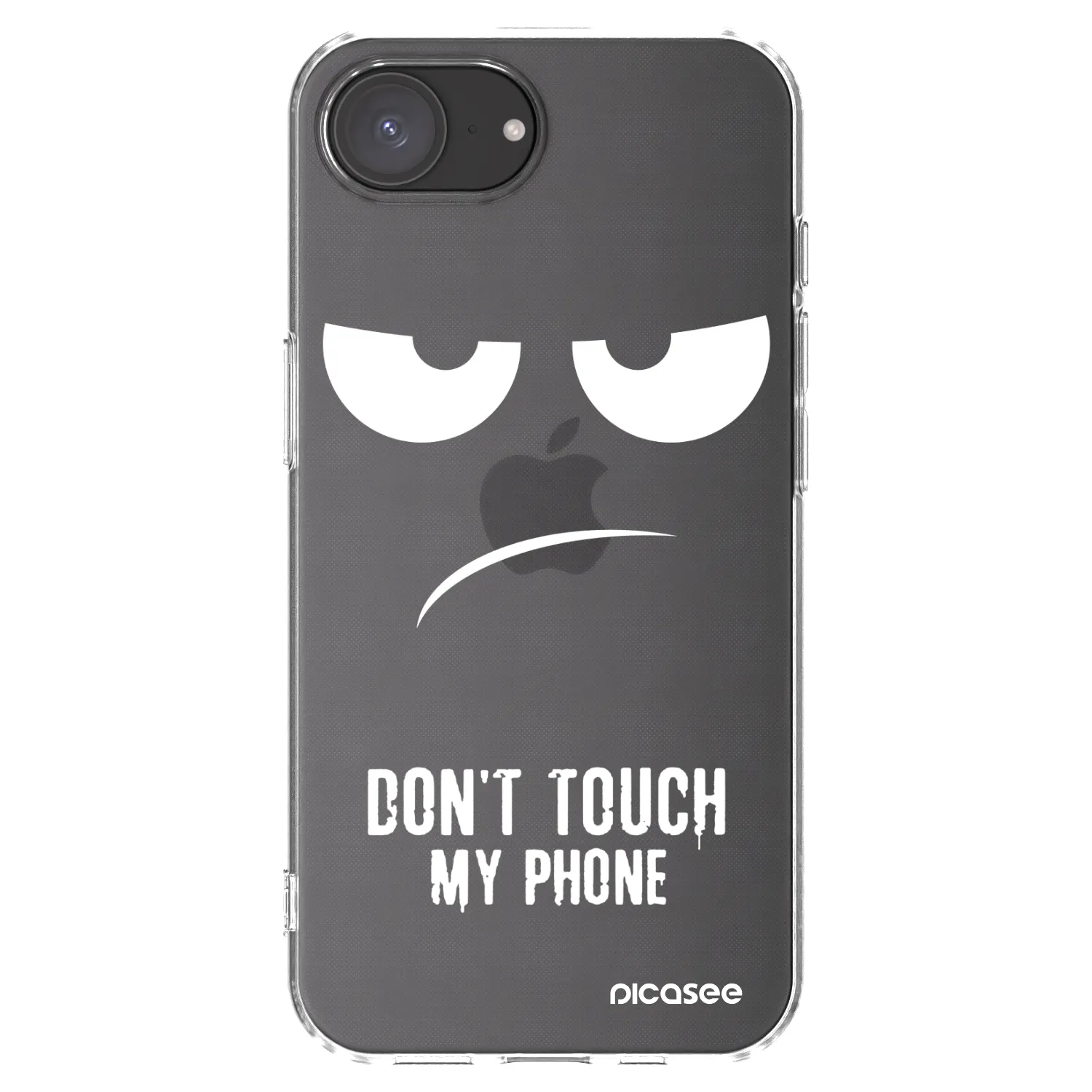 Picasee Apple iPhone 17e Hülle - Transparentes Silikon - Don't Touch My Phone