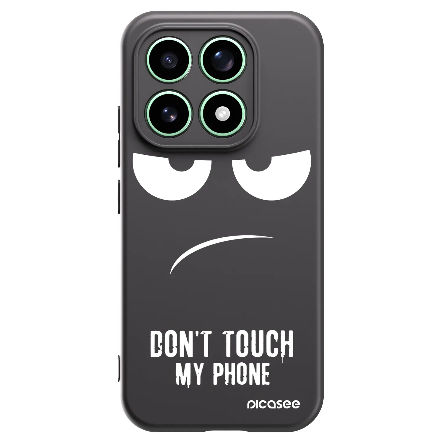 Picasee Xiaomi 17 Hülle - Schwarzes Silikon - Don't Touch My Phone