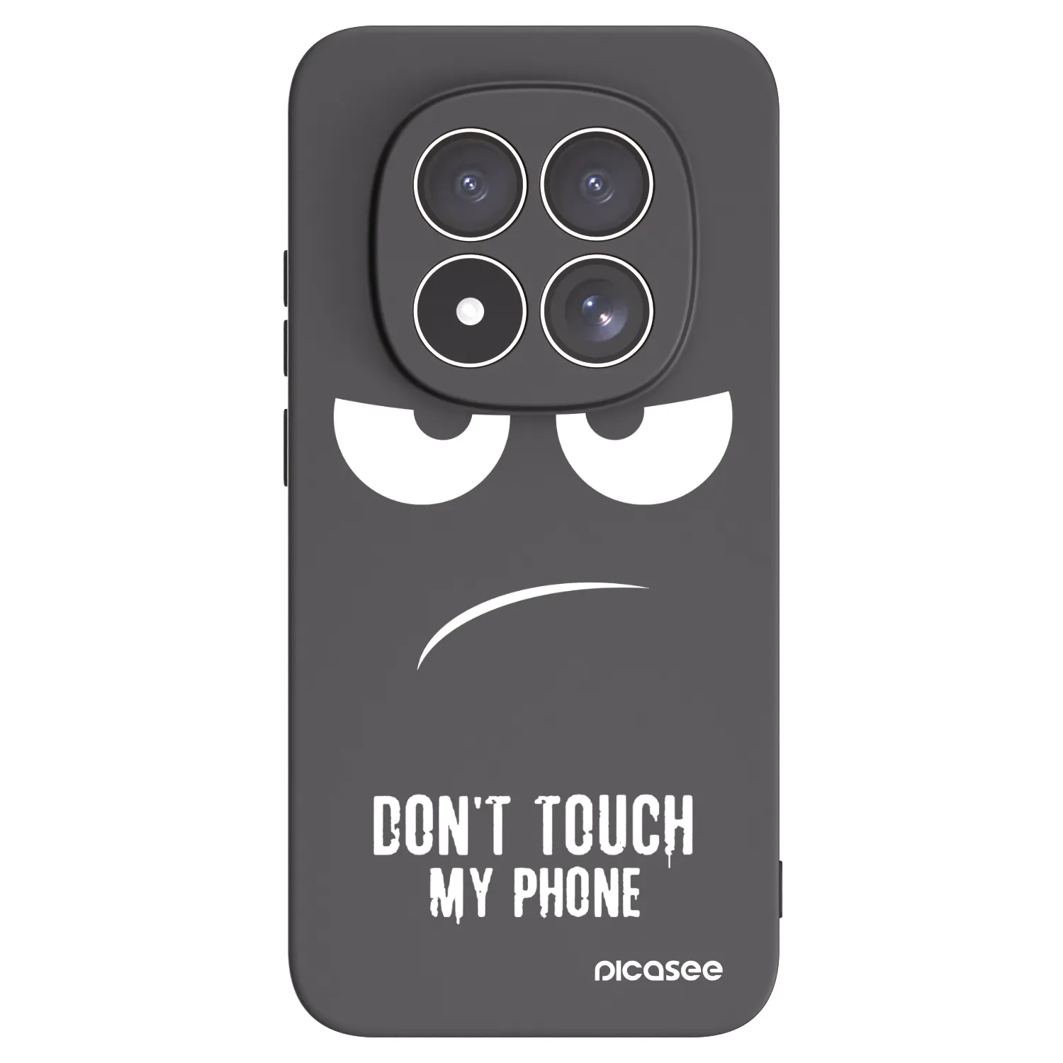 Picasee Xiaomi Redmi Note 15 Pro 5G Hülle - Schwarzes Silikon - Don't Touch My Phone