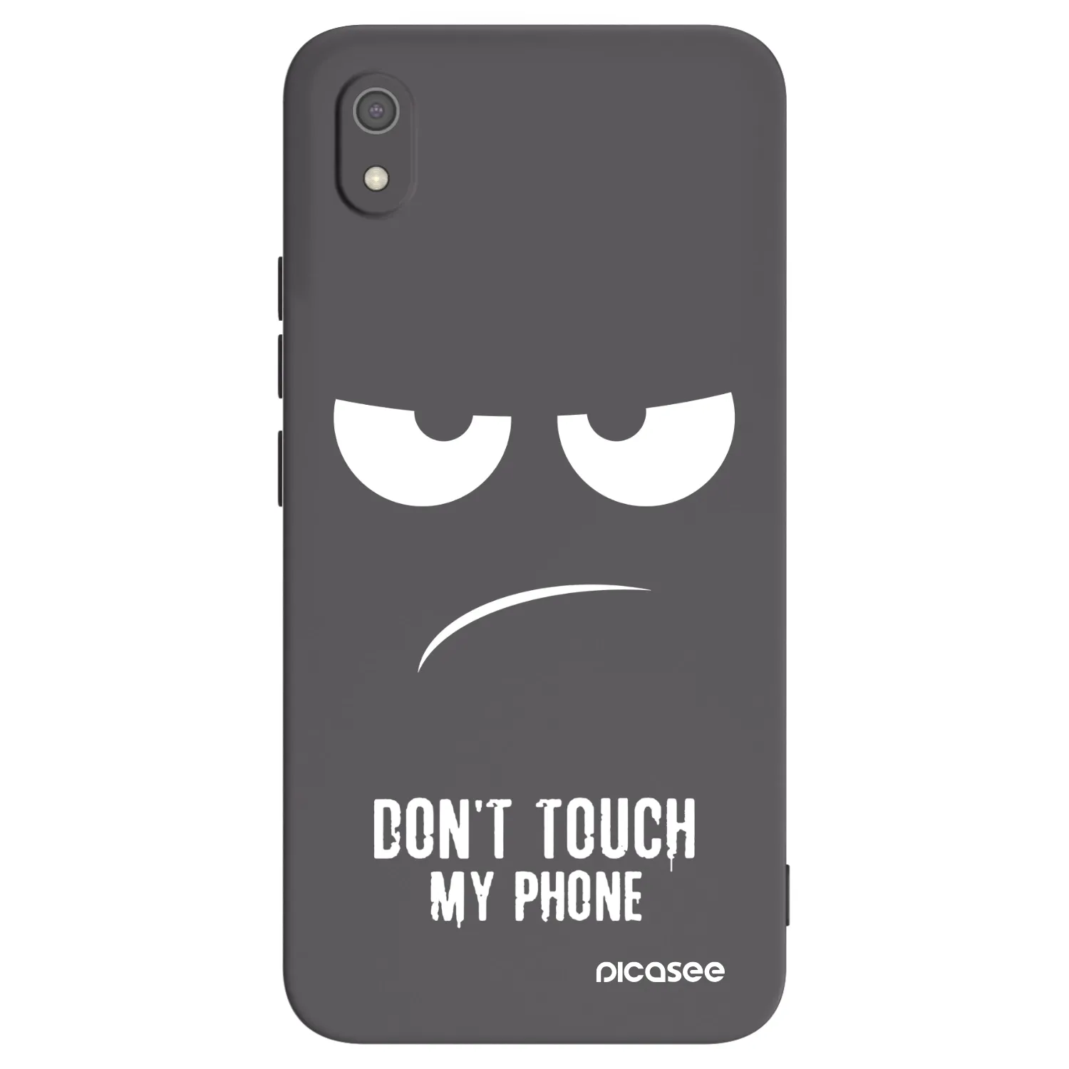 Picasee Xiaomi Redmi 7A Hülle - Schwarzes Silikon - Don't Touch My Phone