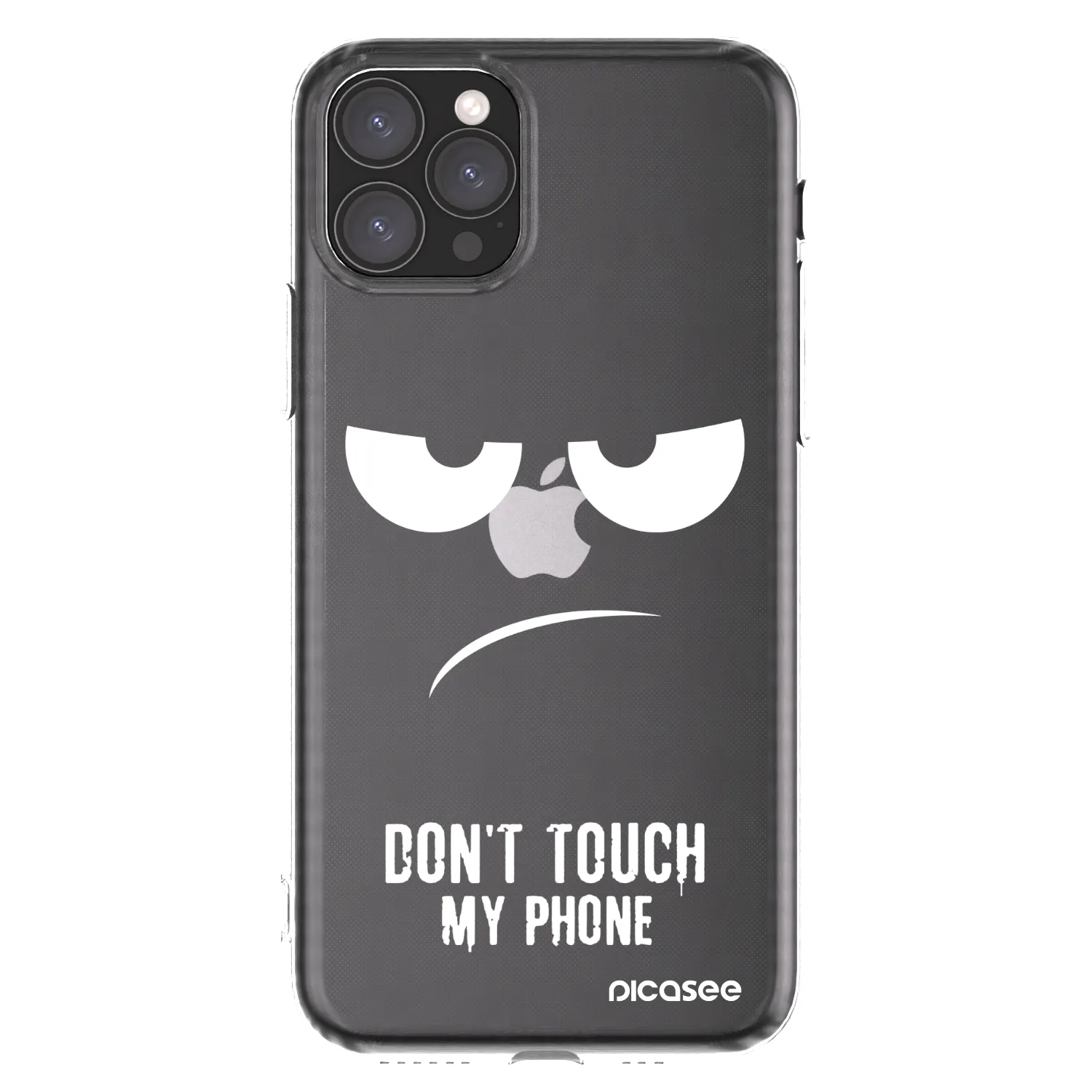 Picasee Apple iPhone 11 Pro Hülle - Transparentes Silikon - Don't Touch My Phone