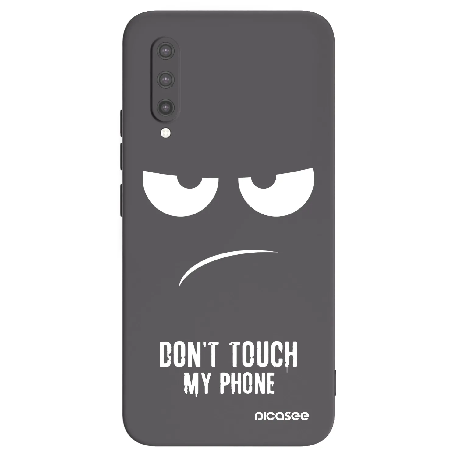 Picasee Xiaomi Mi 9 Lite Hülle - Schwarzes Silikon - Don't Touch My Phone