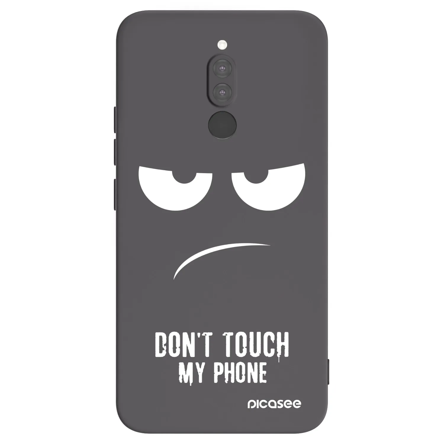 Picasee Xiaomi Redmi 8 Hülle - Schwarzes Silikon - Don't Touch My Phone