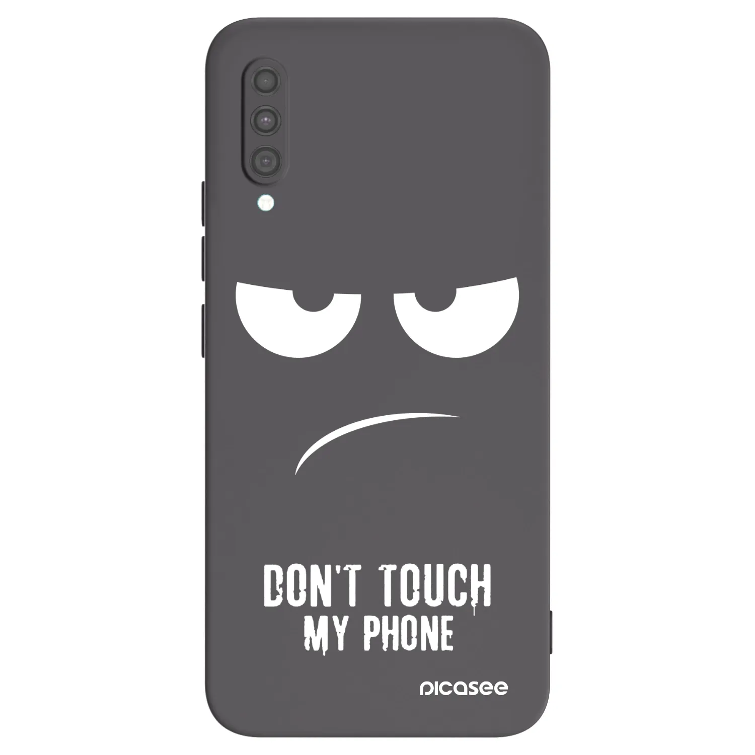 Picasee Samsung Galaxy A30s A307F Hülle - Schwarzes Silikon - Don't Touch My Phone