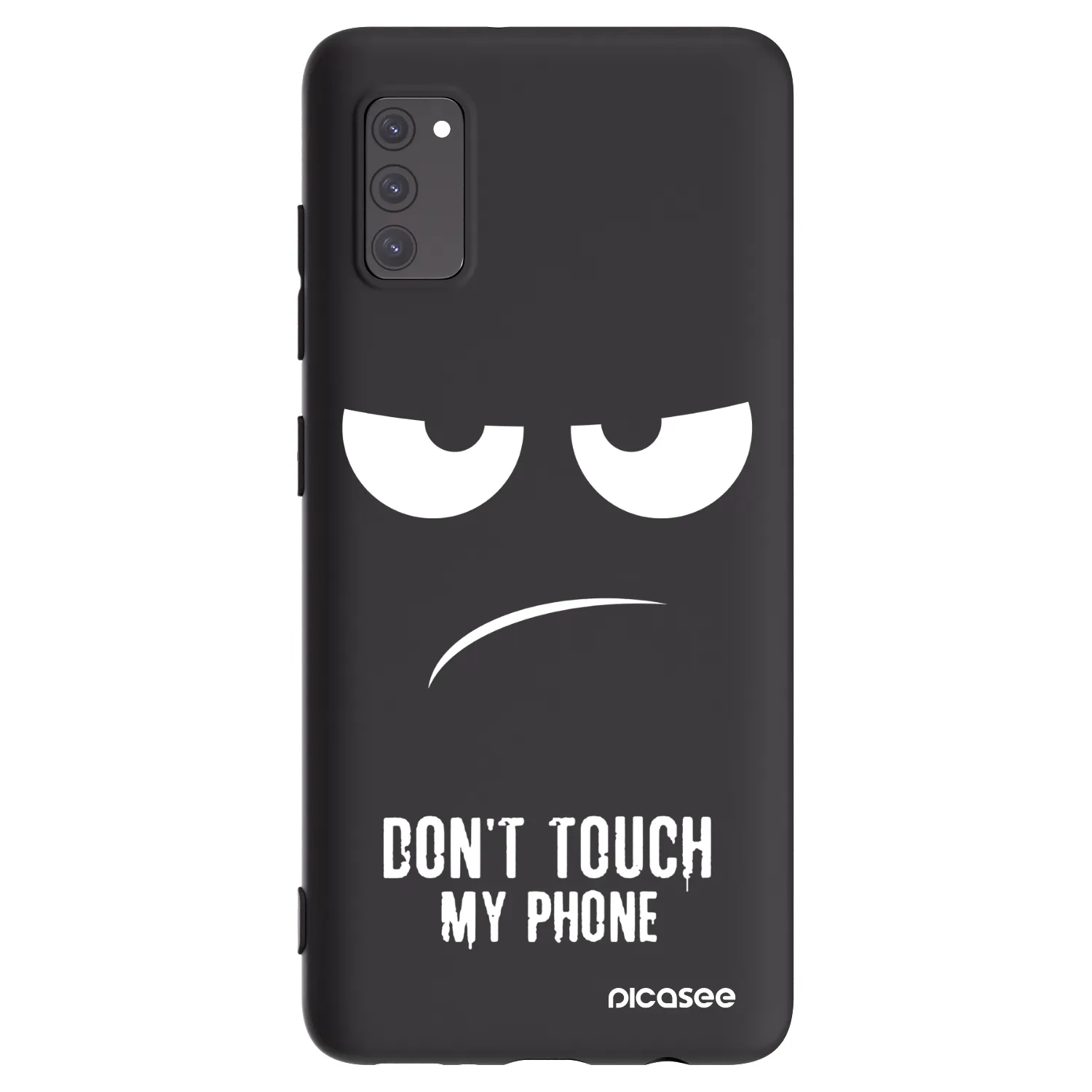 Picasee Samsung Galaxy A41 A415F Hülle - Schwarzes Silikon - Don't Touch My Phone