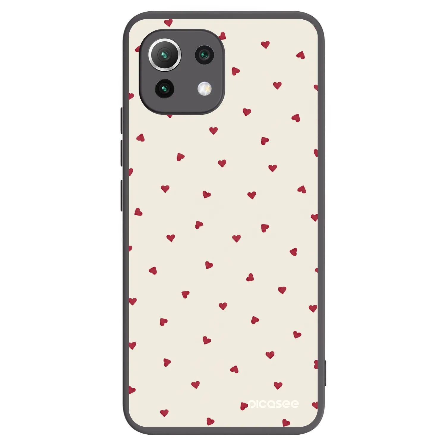 Picasee Xiaomi Mi 11 Lite Hülle - Schwarzes Silikon - Little Love