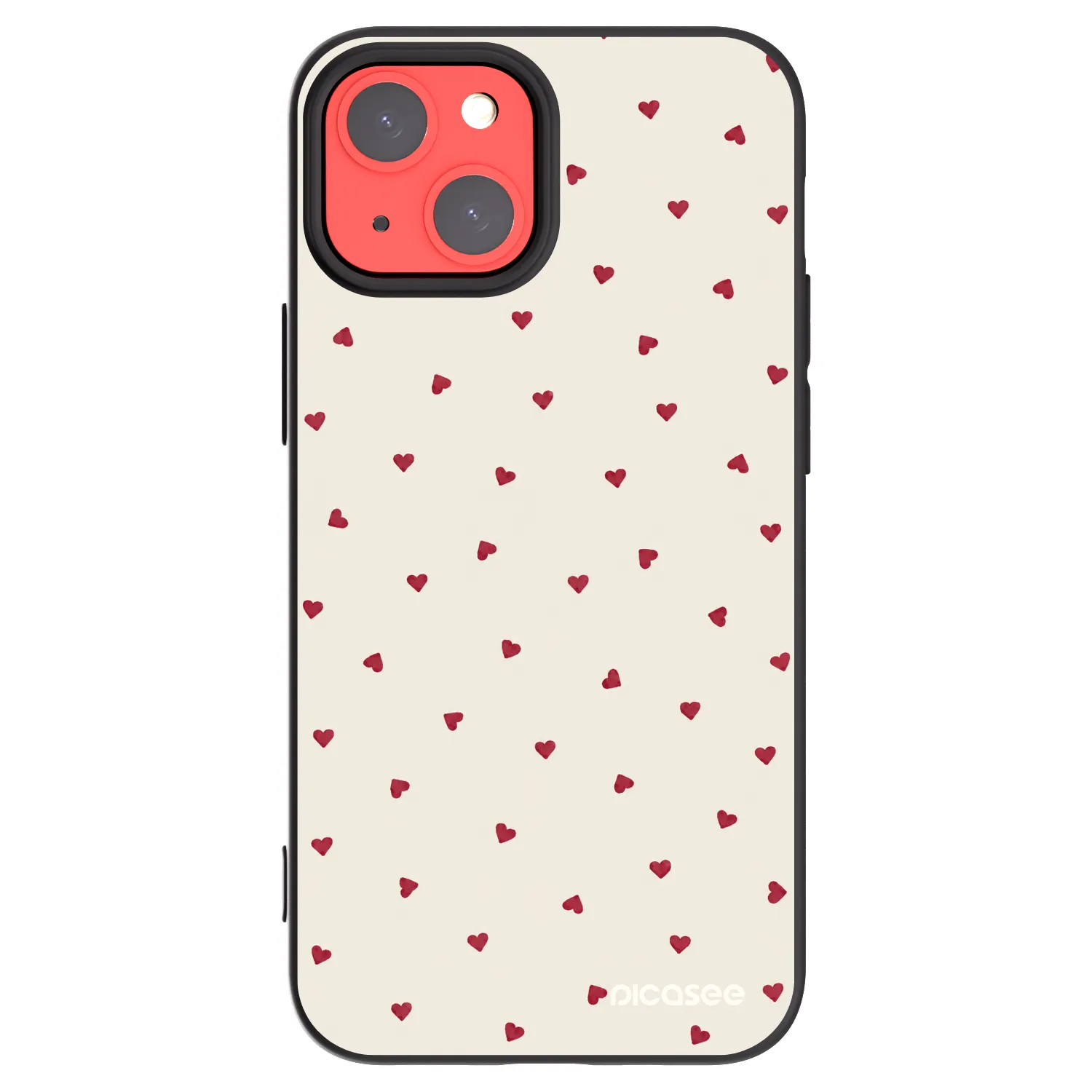 Picasee Apple iPhone 13 mini Hülle - Schwarzes Silikon - Little Love