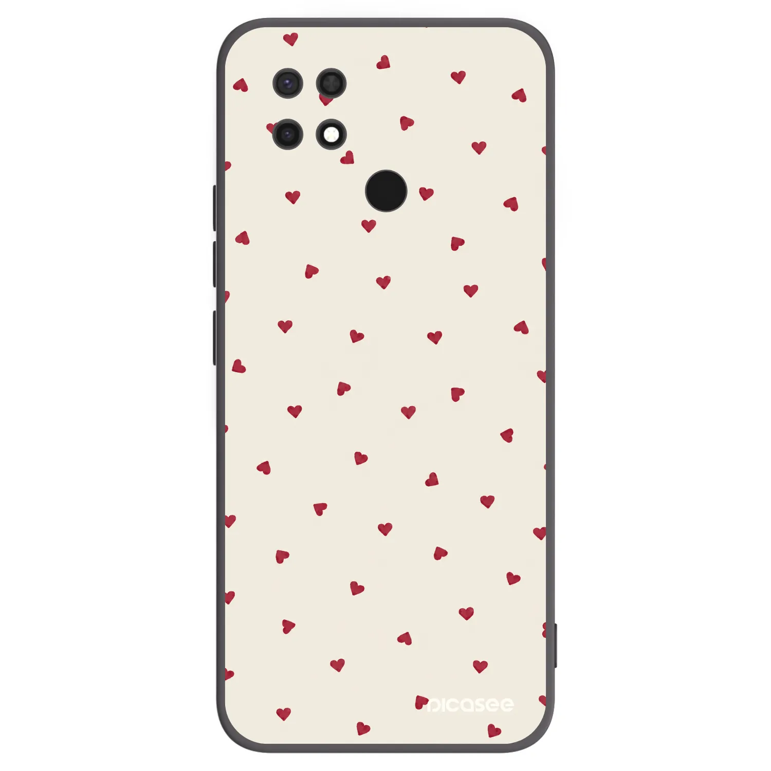 Picasee Xiaomi Redmi 10C Hülle - Schwarzes Silikon - Little Love