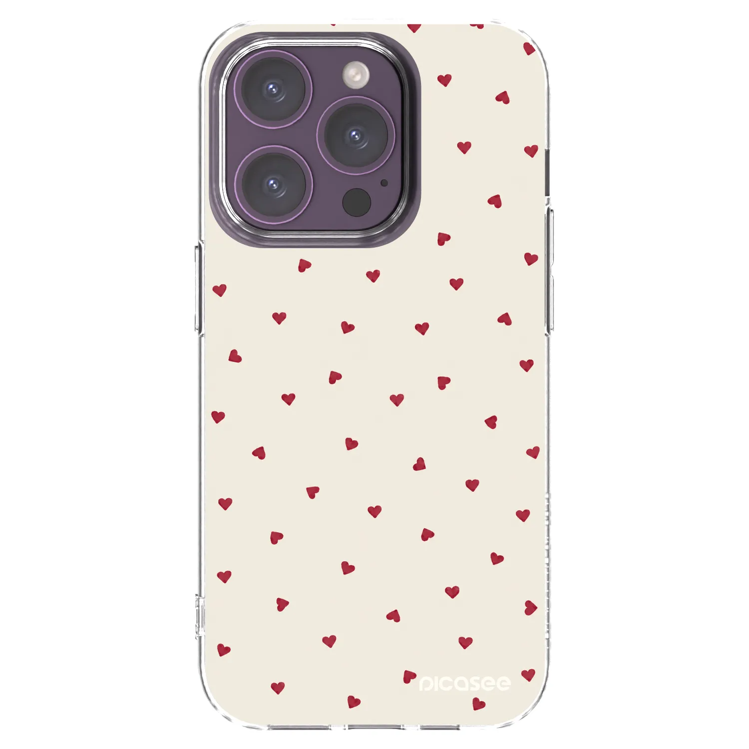 Picasee Apple iPhone 14 Pro Hülle - Transparentes Silikon - Little Love