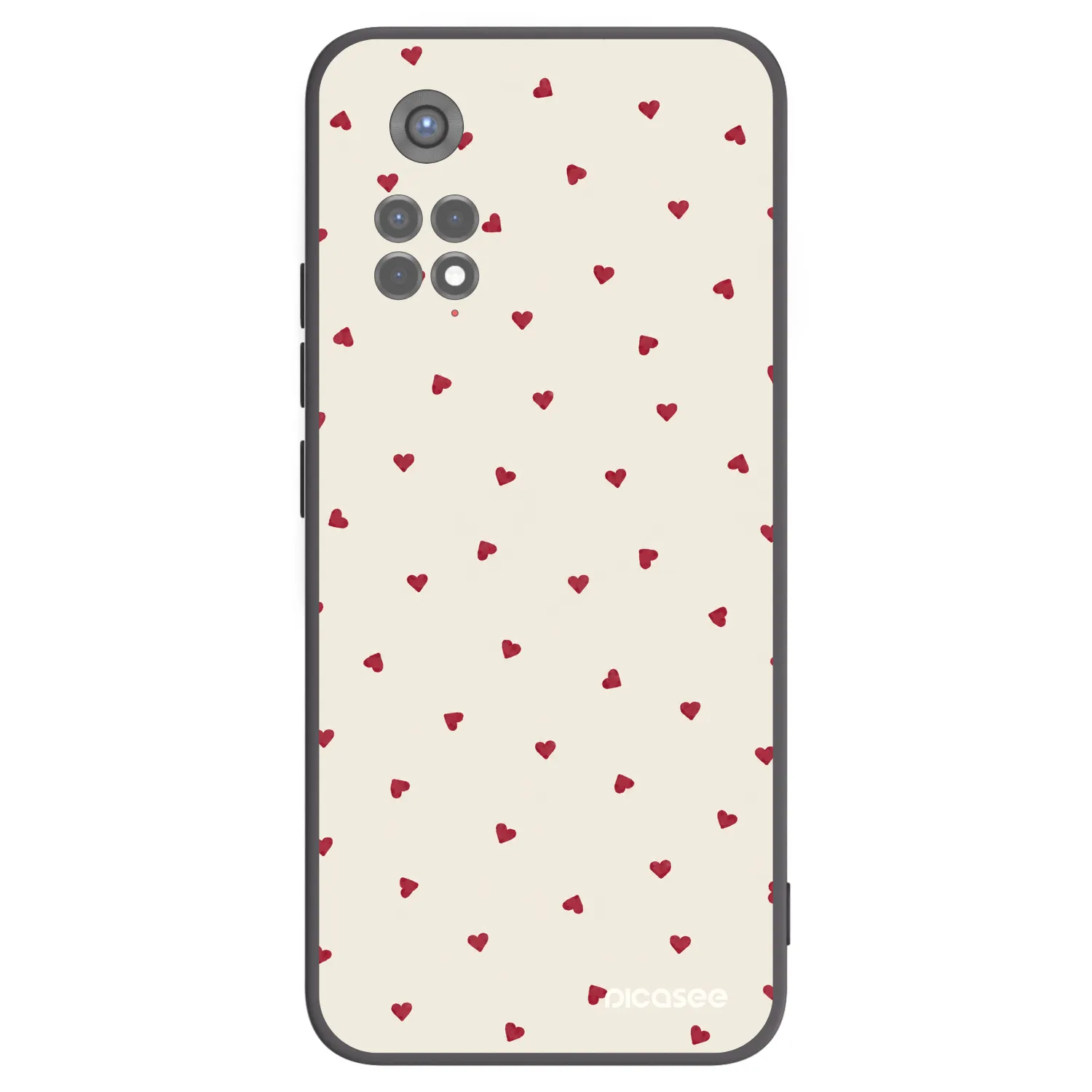 Picasee Xiaomi Redmi Note 11S 5G Hülle - Schwarzes Silikon - Little Love