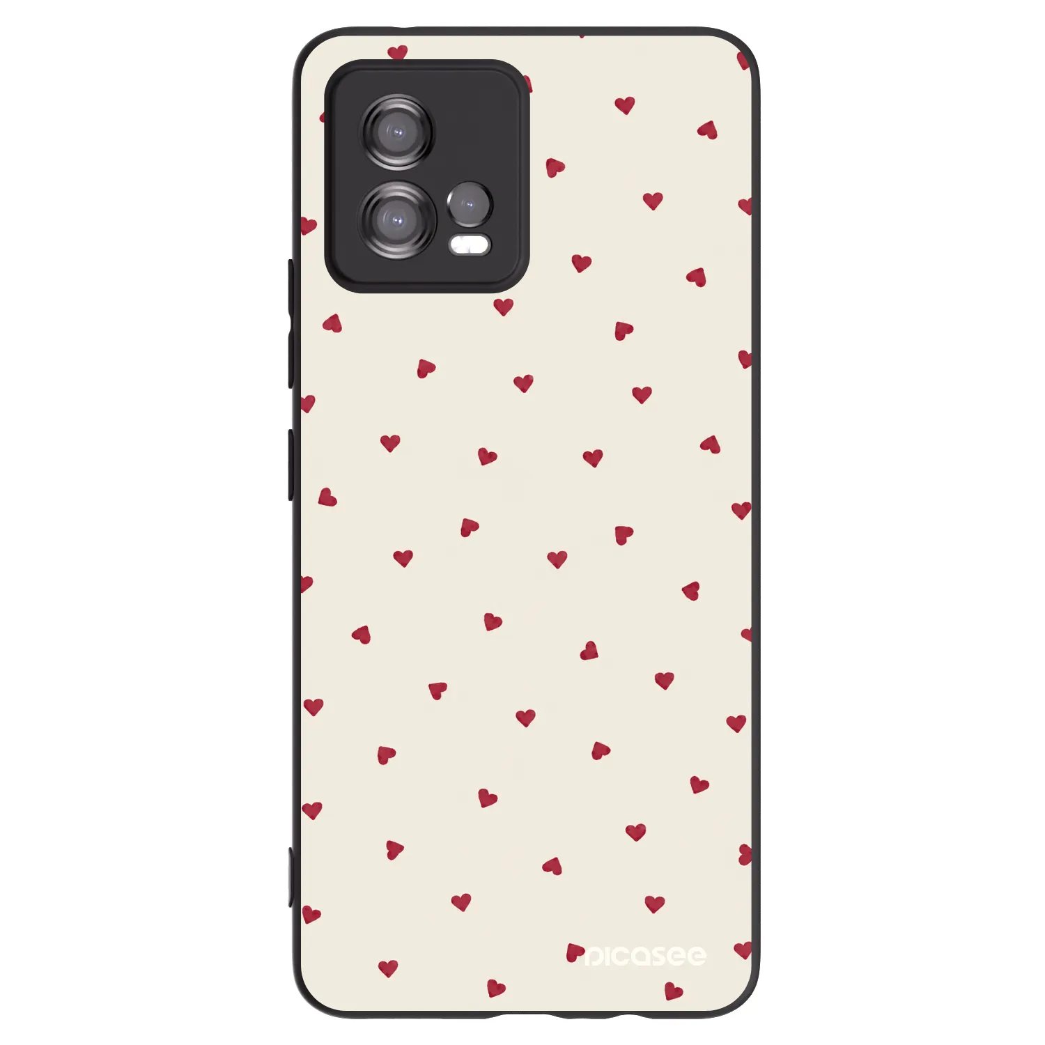 Picasee Motorola Moto G72 Hülle - Schwarzes Silikon - Little Love