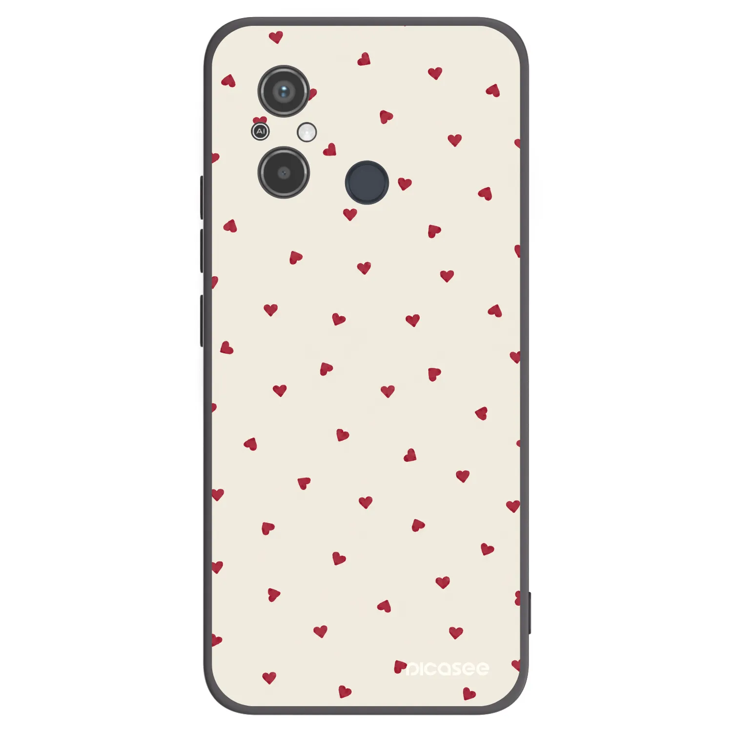 Picasee Xiaomi Redmi 12C Hülle - Schwarzes Silikon - Little Love