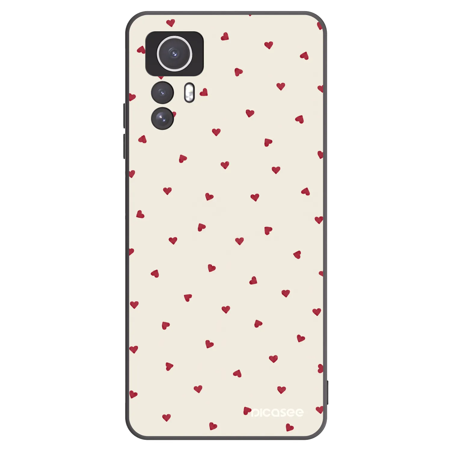 Picasee Xiaomi Redmi Note 12S Hülle - Schwarzes Silikon - Little Love