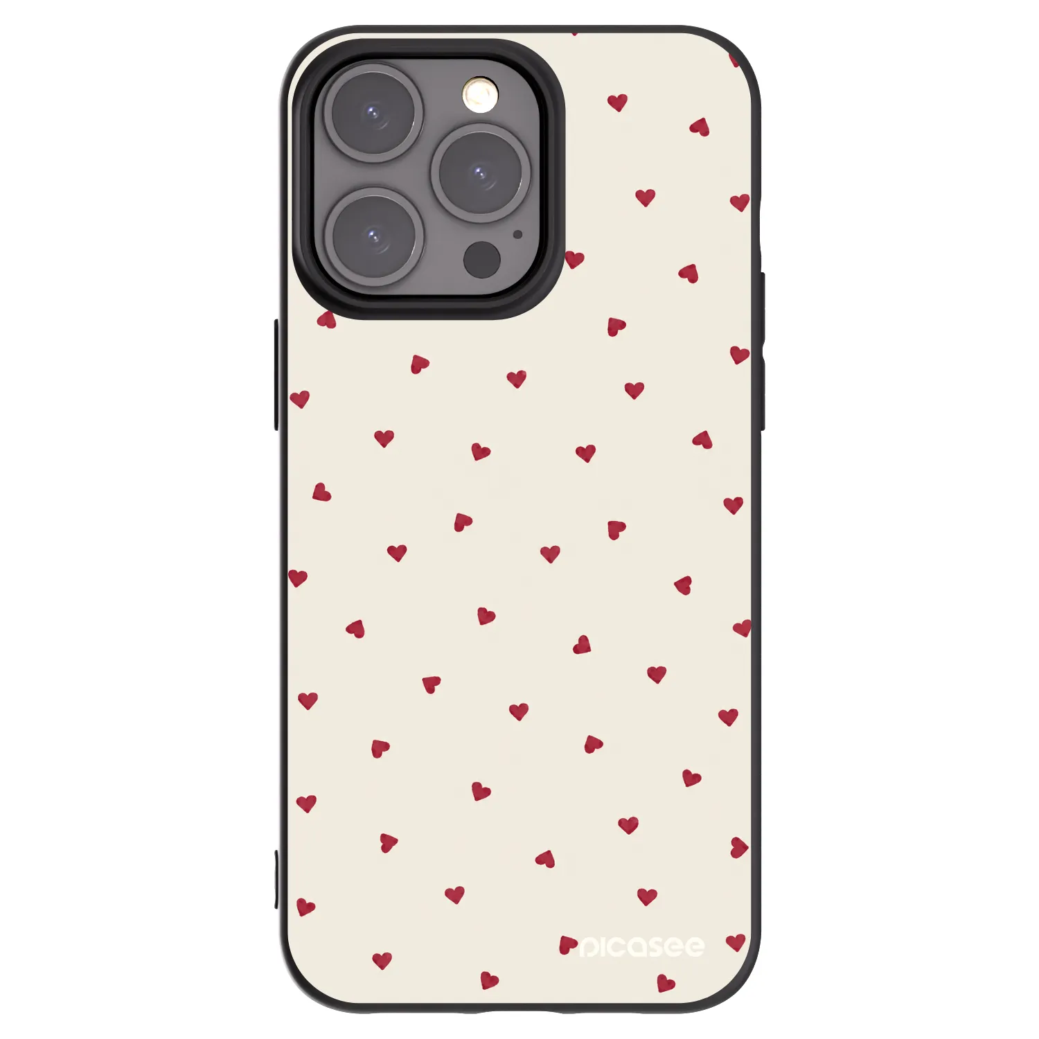Picasee Apple iPhone 15 Pro Max Hülle - Schwarzes Silikon - Little Love