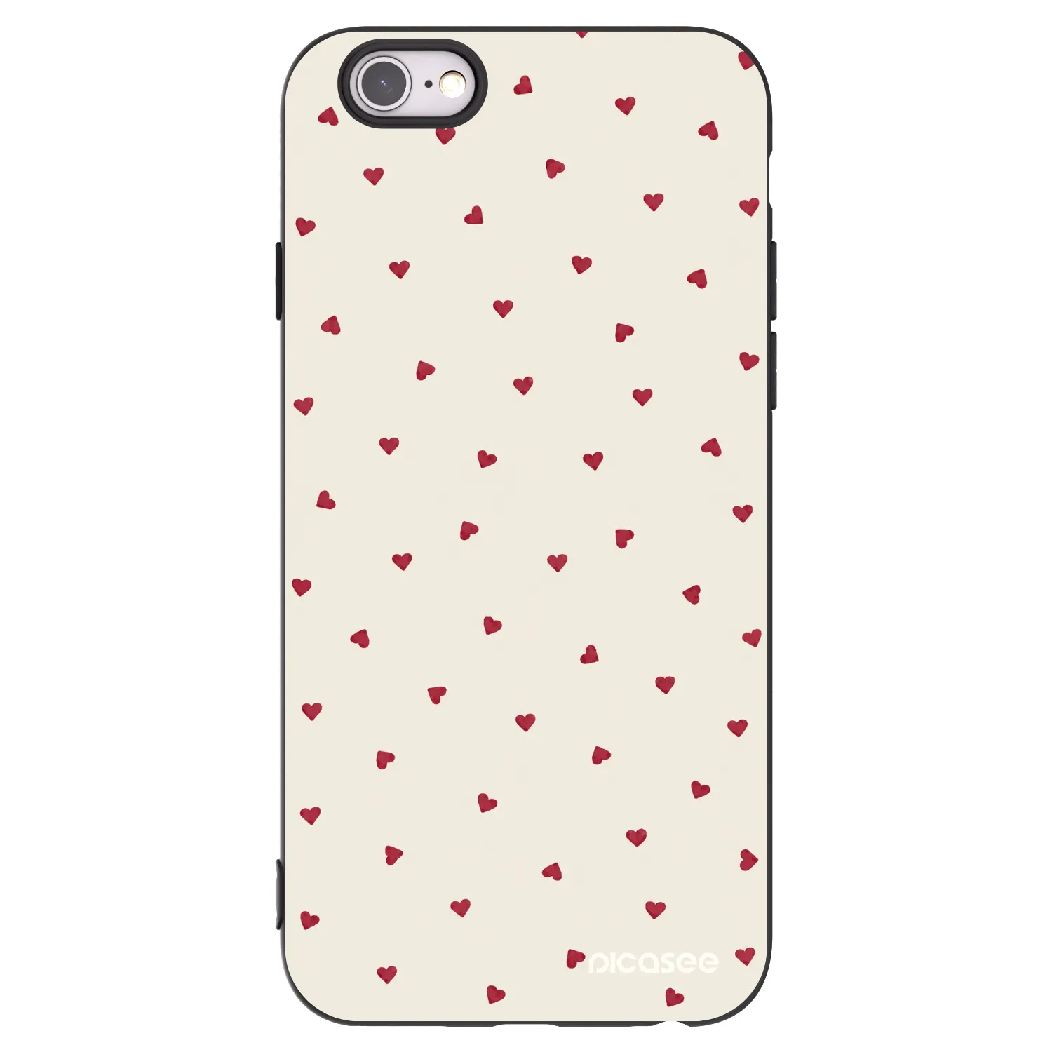 Picasee Apple iPhone 6/6S Hülle - Schwarzes Silikon - Little Love