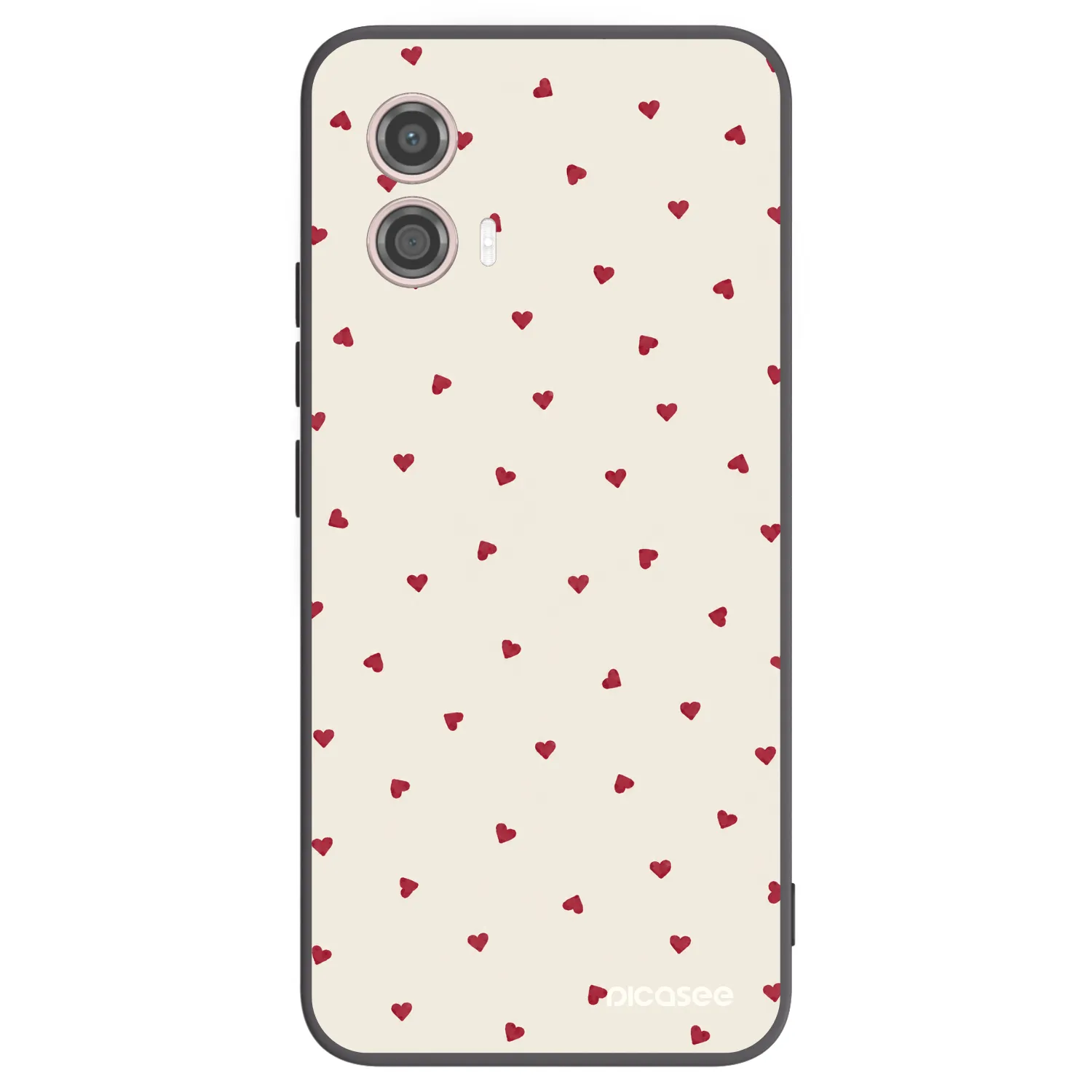 Picasee Motorola Moto G53 5G Hülle - Schwarzes Silikon - Little Love