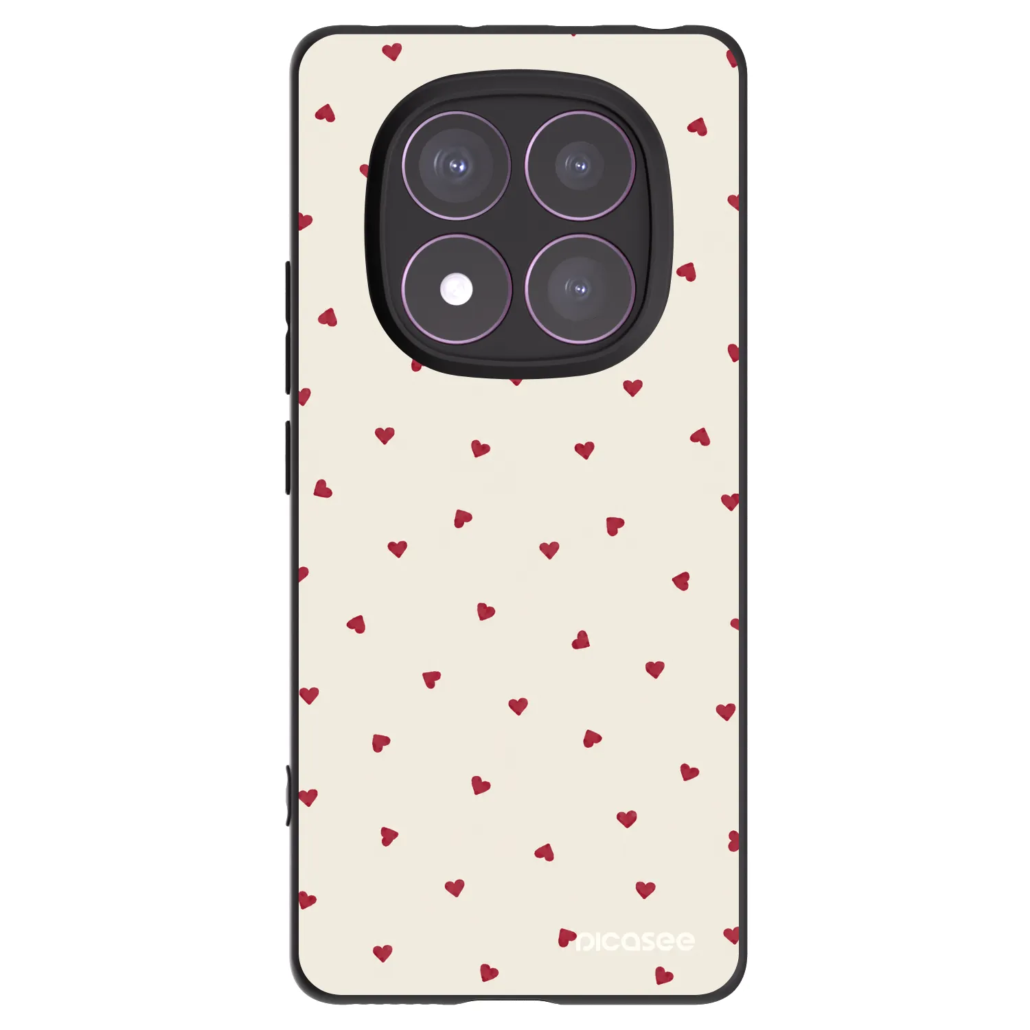 Picasee Xiaomi Redmi Note 14 Pro 4G Hülle - Schwarzes Silikon - Little Love