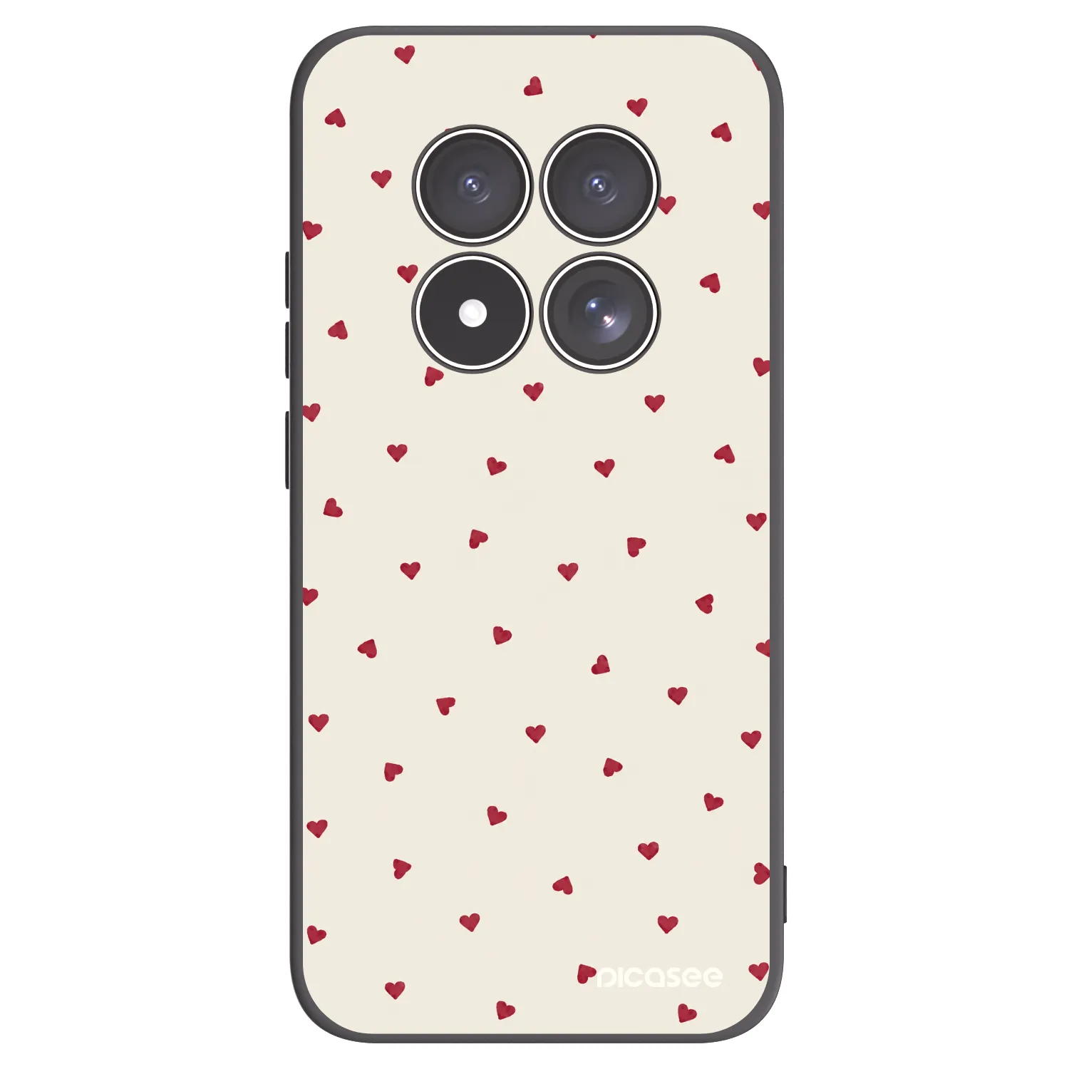 Picasee Xiaomi Redmi Note 15 Pro 4G Hülle - Schwarzes Silikon - Little Love