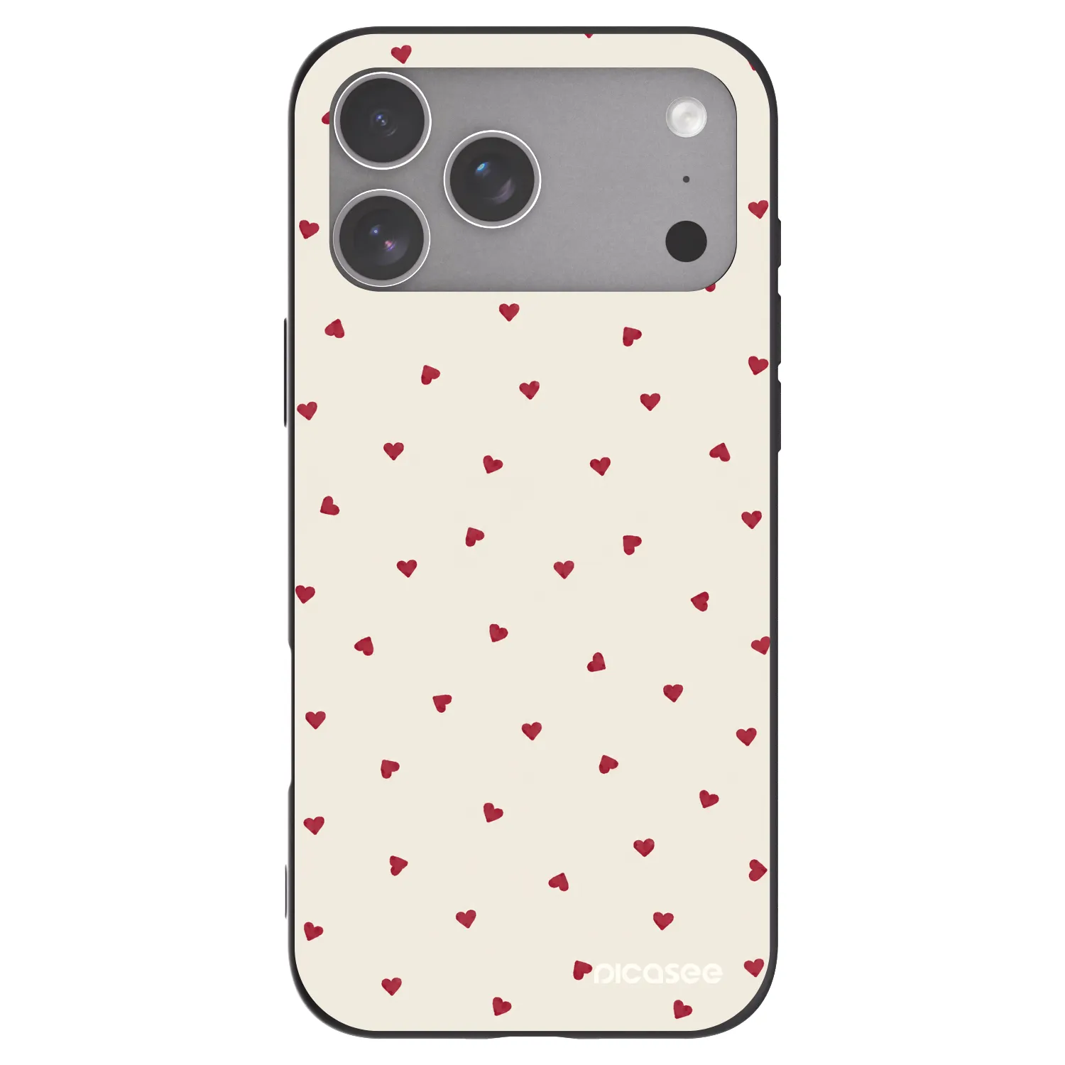 Picasee Apple iPhone 18 Pro Max Hülle - Schwarzes Silikon - Little Love