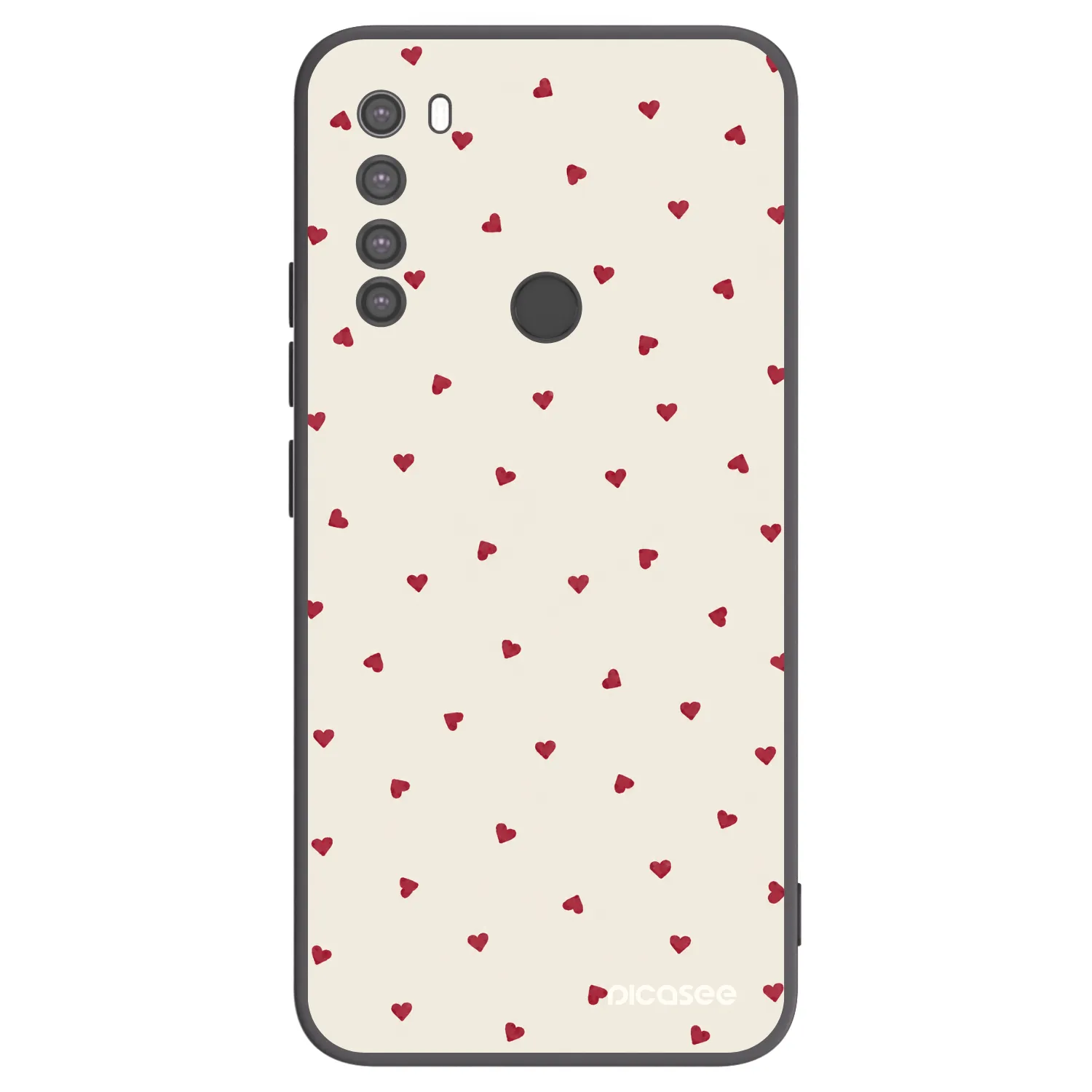 Picasee Xiaomi Redmi Note 8 Hülle - Schwarzes Silikon - Little Love