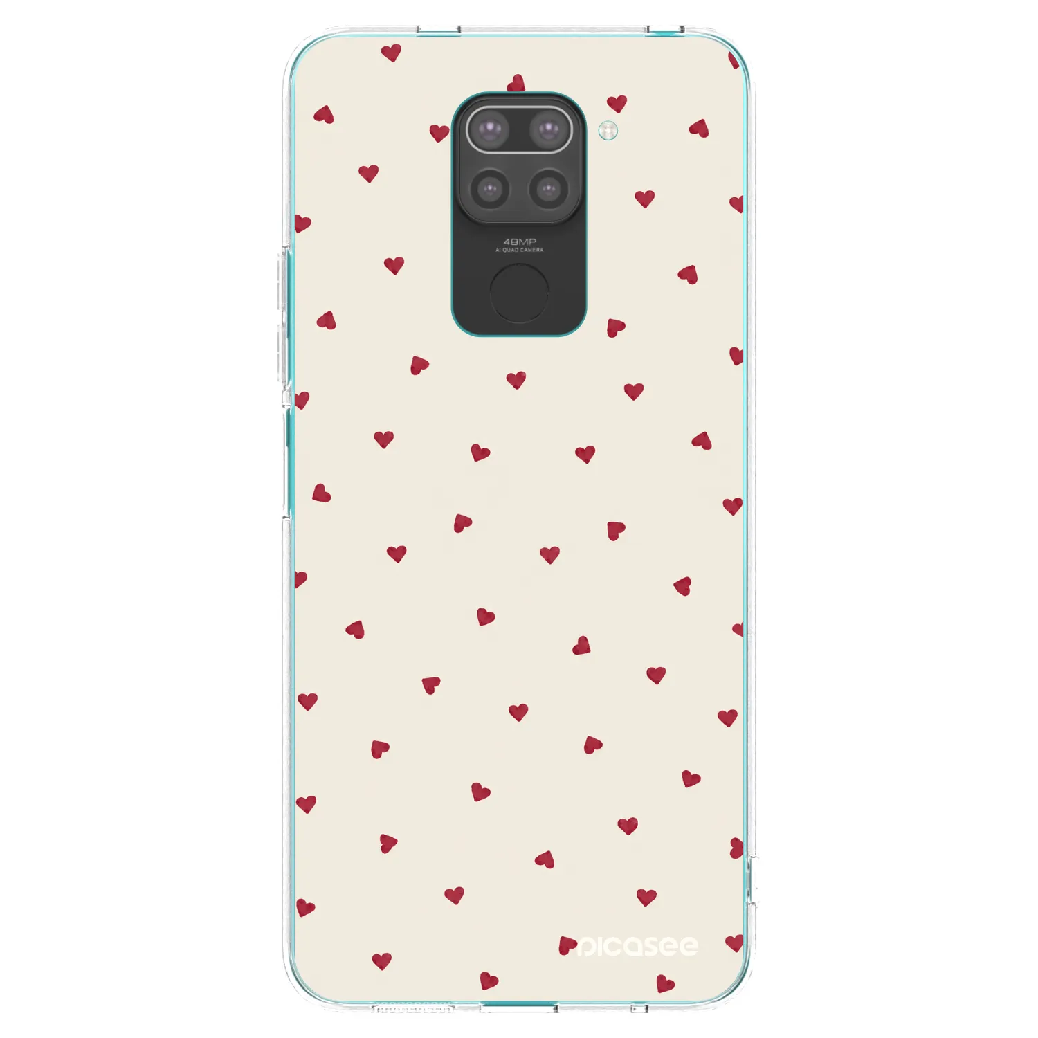 Picasee Xiaomi Redmi Note 9 Hülle - Schwarzes Silikon - Little Love