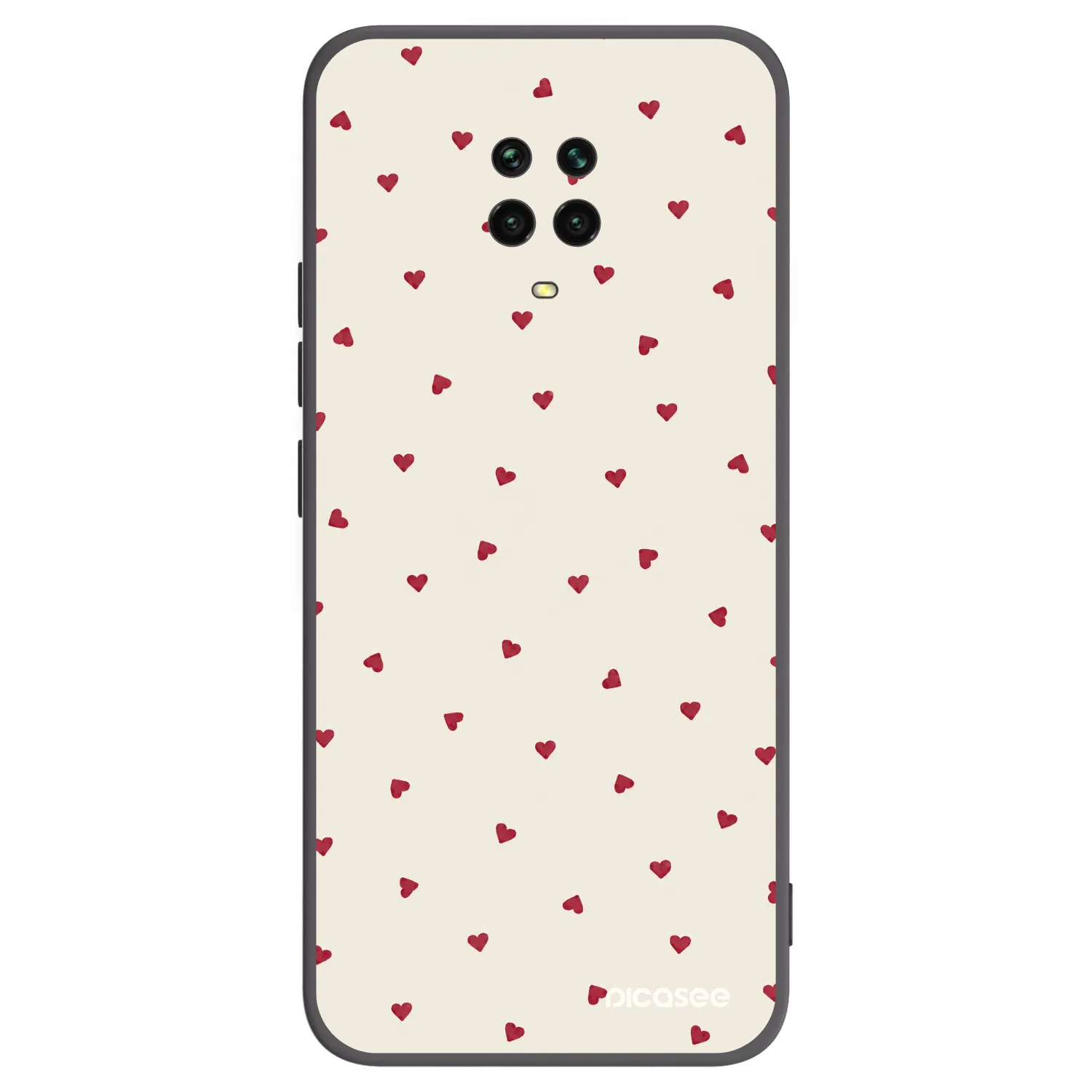 Picasee Xiaomi Redmi Note 9S Hülle - Schwarzes Silikon - Little Love