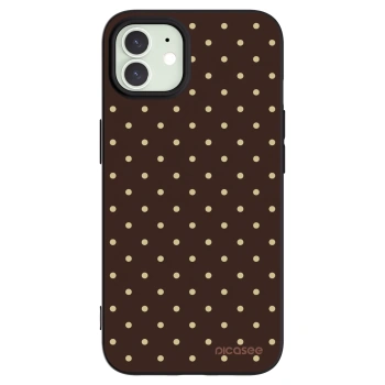 Picasee Apple iPhone 12 Hülle - Schwarzes Silikon - Vanilla Dots & Chocolate