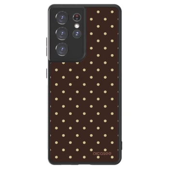 Picasee ULTIMATE CASE für Samsung Galaxy S21 Ultra 5G G998B - Vanilla Dots & Chocolate