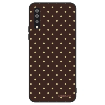 Hülle für Samsung Galaxy A70 A705F - Vanilla Dots & Chocolate