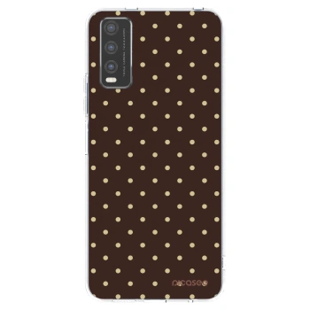 Picasee Vivo Y20s Hülle - Transparentes Silikon - Vanilla Dots & Chocolate