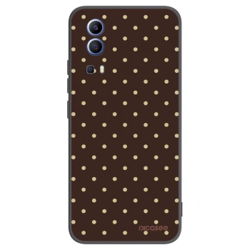 Picasee Vivo Y52 5G Hülle - Schwarzes Silikon - Vanilla Dots & Chocolate