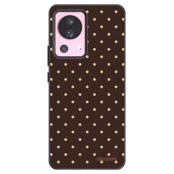 Picasee Xiaomi 13 Lite Hülle - Schwarzes Silikon - Vanilla Dots & Chocolate