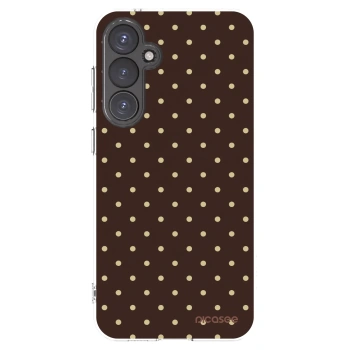 Picasee Samsung Galaxy S23 FE S711B Hülle - Transparentes Silikon - Vanilla Dots & Chocolate
