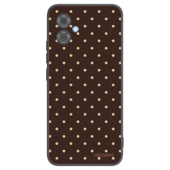 Hülle für Motorola Moto G14 - Vanilla Dots & Chocolate