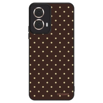 Hülle für Motorola Moto G85 - Vanilla Dots & Chocolate