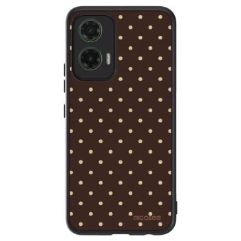 Hülle für Motorola Moto G35 5G - Vanilla Dots & Chocolate