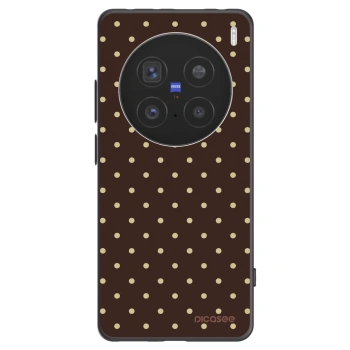 Picasee Vivo X200 Pro Hülle - Schwarzes Silikon - Vanilla Dots & Chocolate