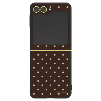 Hülle für Samsung Galaxy Z Flip5 5G - Vanilla Dots & Chocolate