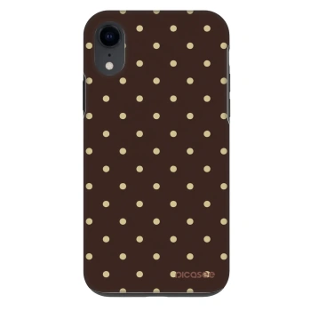 Hülle für Apple iPhone XR - Vanilla Dots & Chocolate