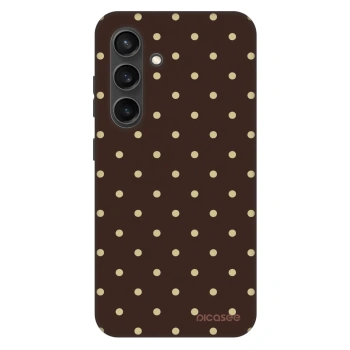 Hülle für Samsung Galaxy S24 S921B 5G - Vanilla Dots & Chocolate