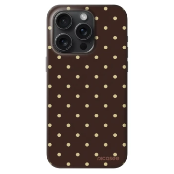 Hülle für Apple iPhone 15 Pro - Vanilla Dots & Chocolate