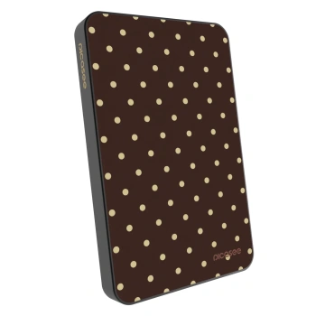 Powerbank mit MagSafe 5 000 mAh Grau - Vanilla Dots & Chocolate