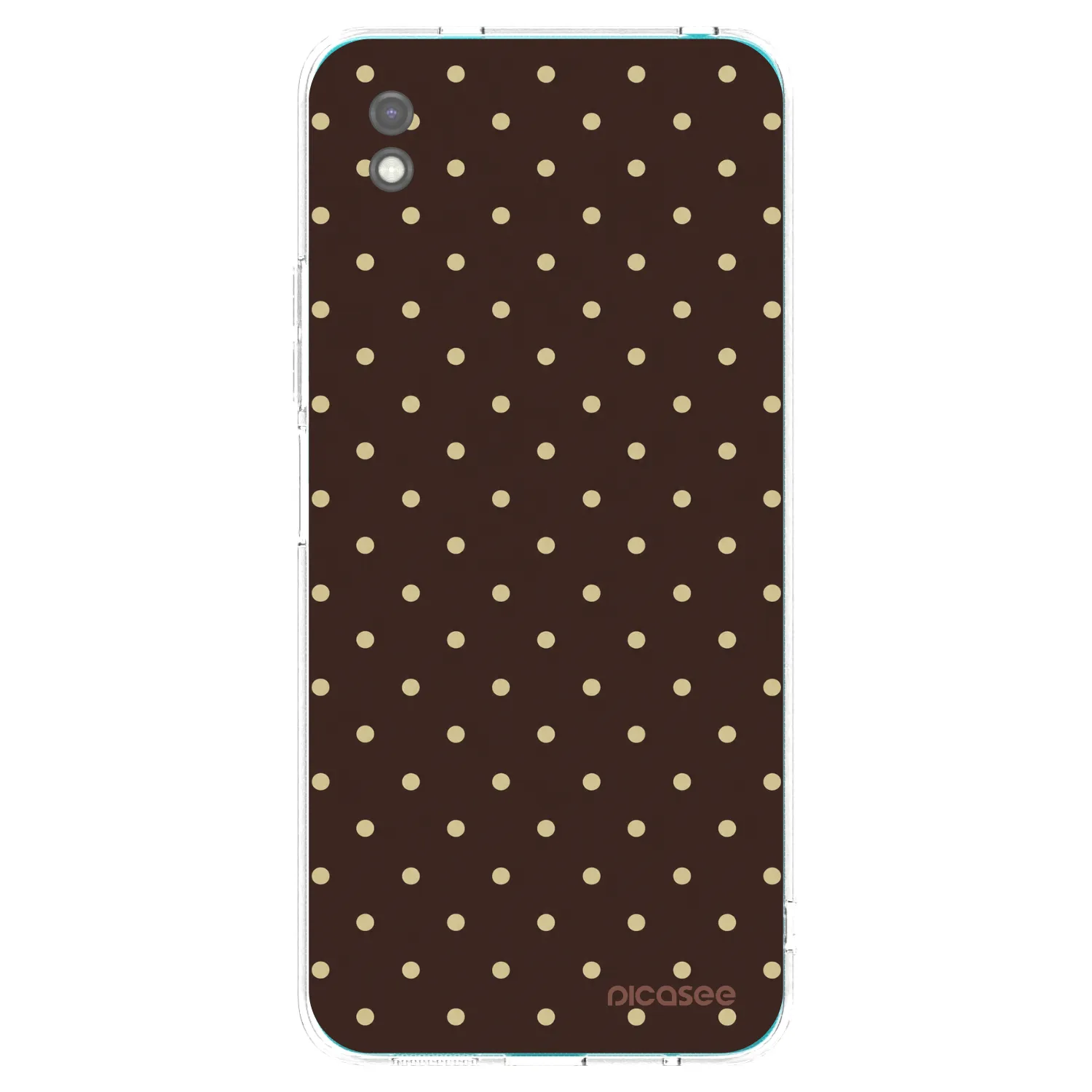 Picasee Xiaomi Redmi 9A Hülle - Schwarzes Silikon - Vanilla Dots & Chocolate
