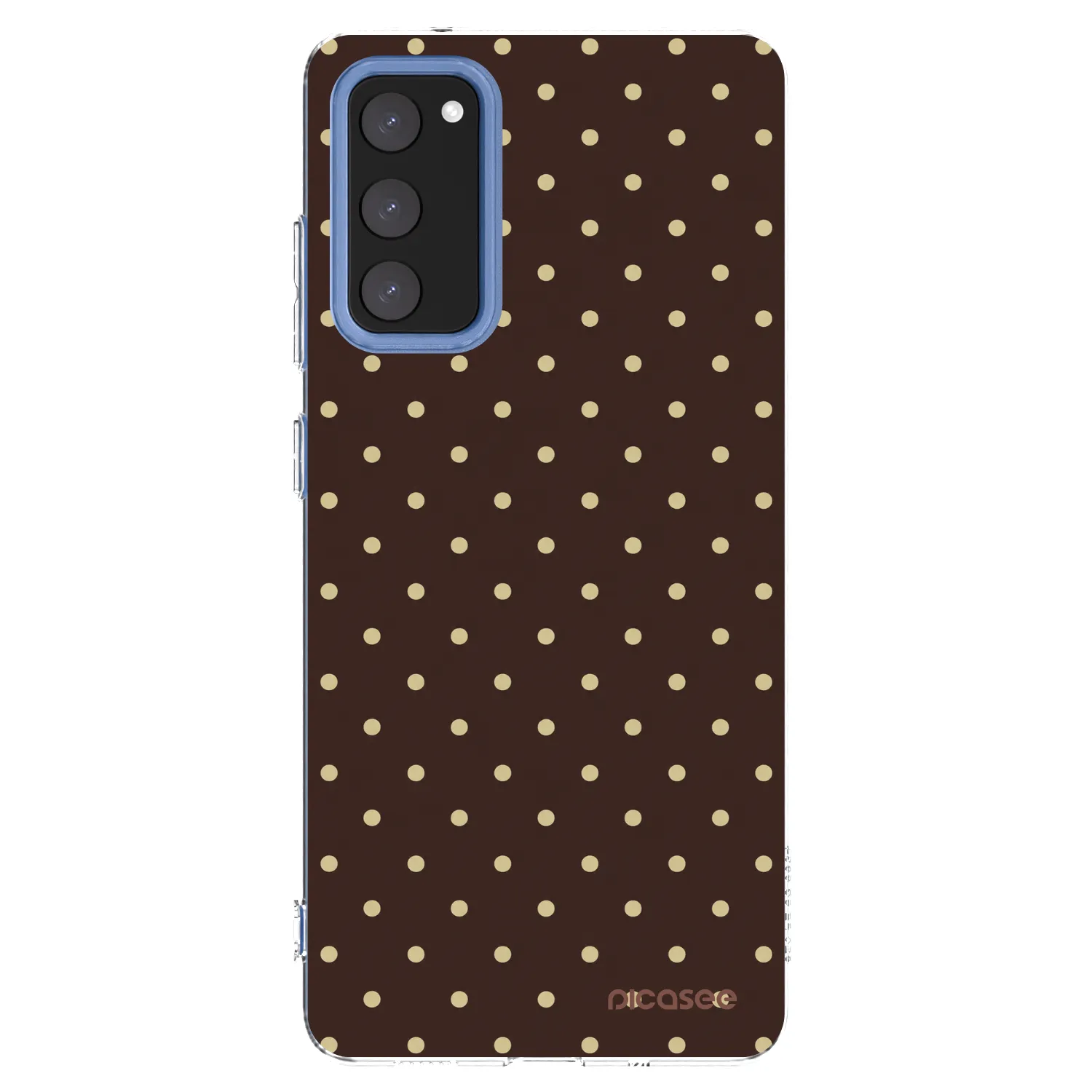 Picasee Samsung Galaxy S20 FE Hülle - Transparentes Silikon - Vanilla Dots & Chocolate