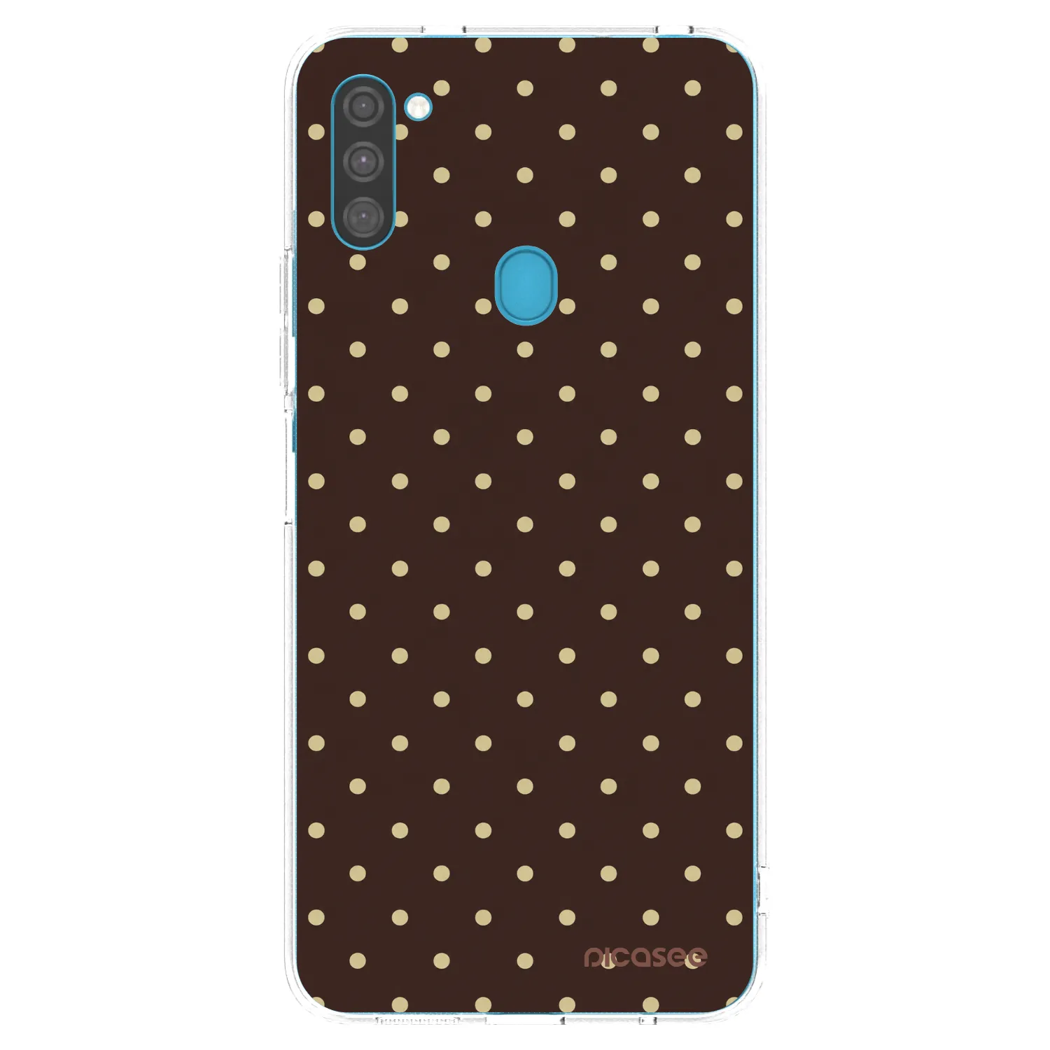 Picasee Samsung Galaxy M11 Hülle - Transparentes Silikon - Vanilla Dots & Chocolate