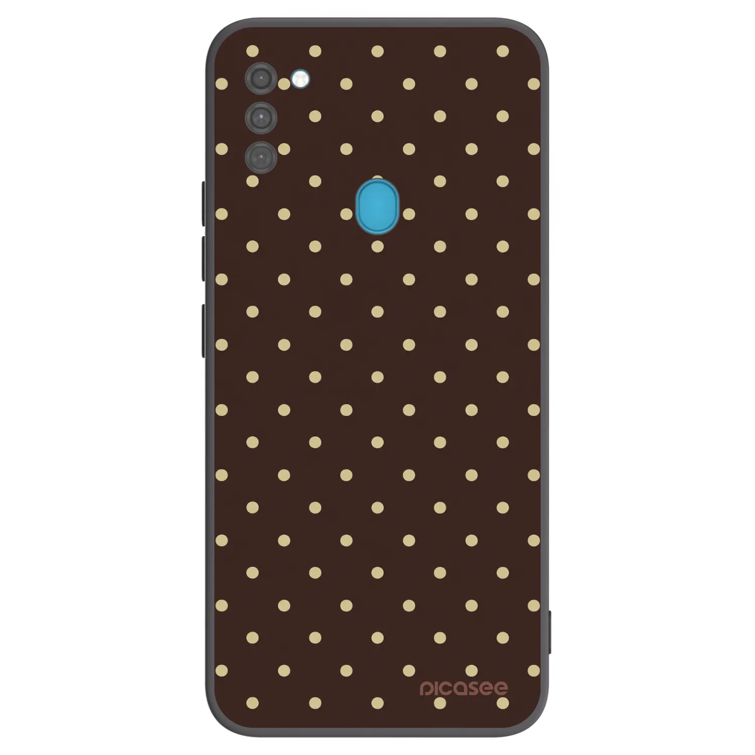 Picasee Samsung Galaxy M11 Hülle - Schwarzes Silikon - Vanilla Dots & Chocolate